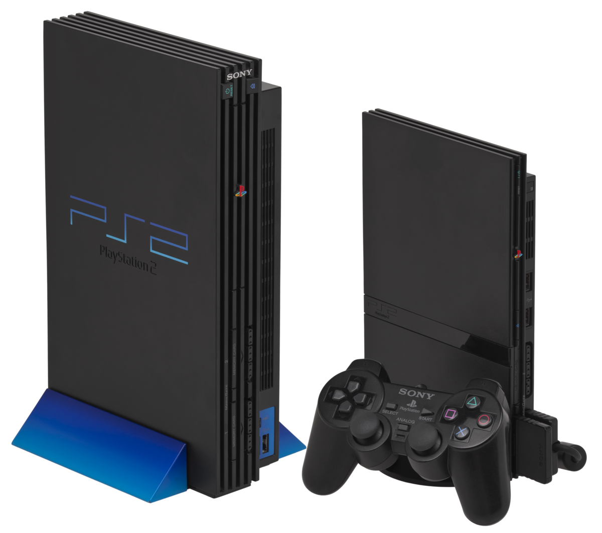 PS2 Slim Black - Front (Example)